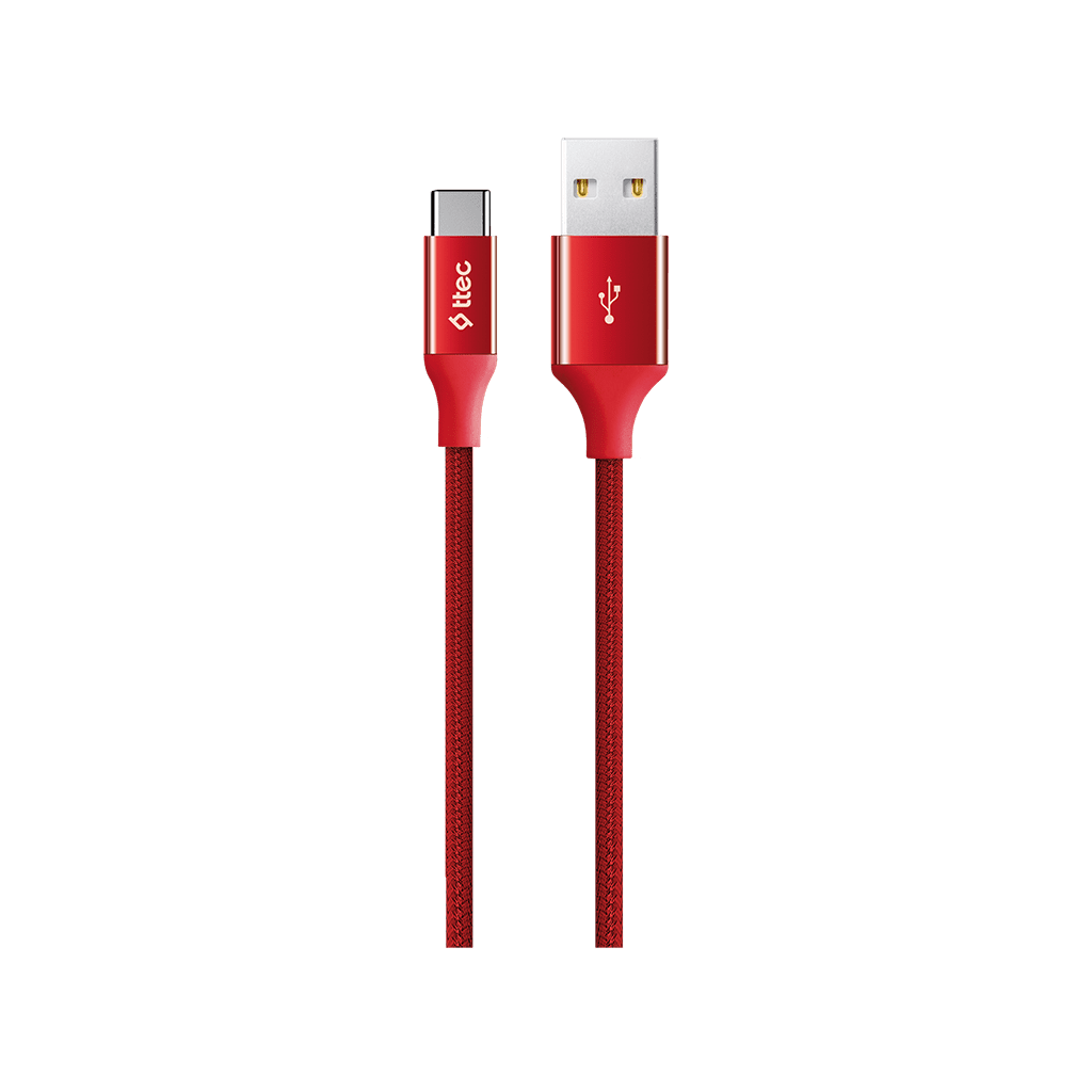Ttec 2Dk18K Alumicable 120 Cm Type-C - Usb-A Kirmizi Kktc