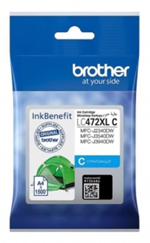 Brother Lc472Xl Mavi̇ Mürekkep Kartuşu - Ori̇ji̇nal Brother Kartuş-Brother Kktc