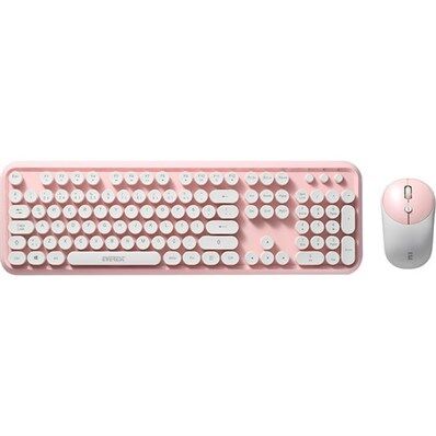 Everest Pembe Kablosuz Klavye+Mouse Seti - Km-6282-Everest Kktc