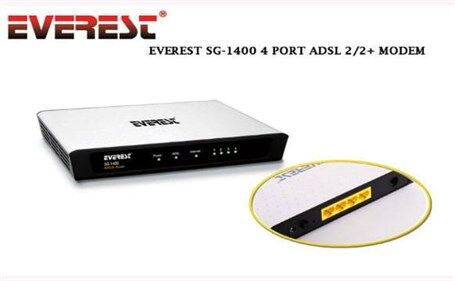 Everest Sg-1400 Ethernet 4 Port Modem - Acces Point - Everest-Everest Kktc