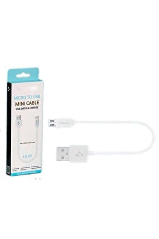 Kensa C-201 Micro Usb Şarj Kablosu 25Cm Beyaz - Ori̇ji̇nal Kensa Ürünü-Kensa Kktc