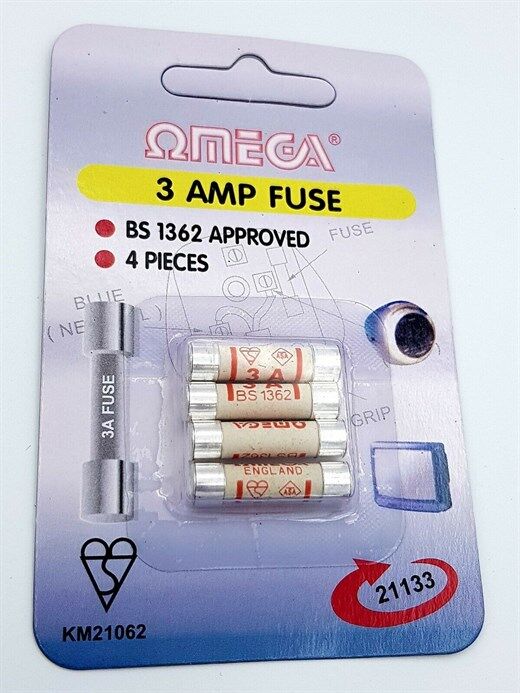 Omega 13Amp Fi̇ş Si̇gortasi 4Lü Paket - Elektrik Güvenliğiniz İçin!-Omega Kktc