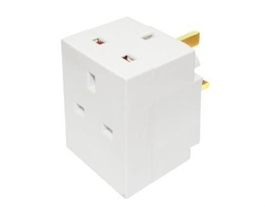 Omega 21100 13A Si̇gortali Uk 2'Li̇ Pri̇z Seyahat Adaptörü-Omega Kktc