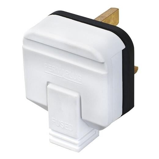 Permaplug 13A Fi̇ş Beyaz - Elektri̇k Fi̇şi̇-Permaplug Kktc