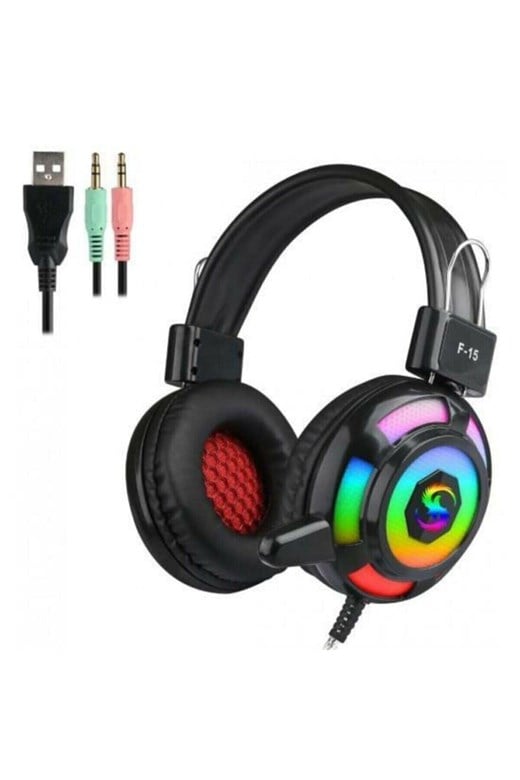 Polygold Kubite F15 Rgb Işikli Oyuncu Kulaklik-Polygold Kktc