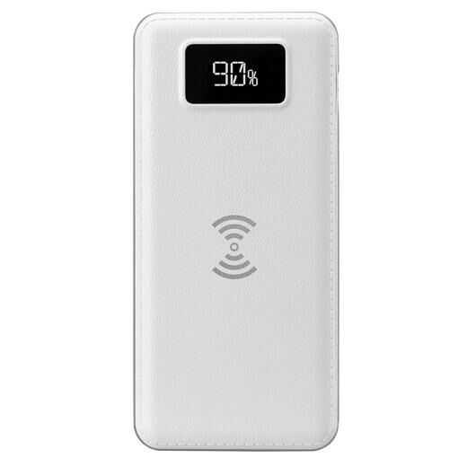 S-Link Ip-G10W 10000Mah Lcd Göstergeli Kablosuz Powerbank Beyaz-S-Link Kktc