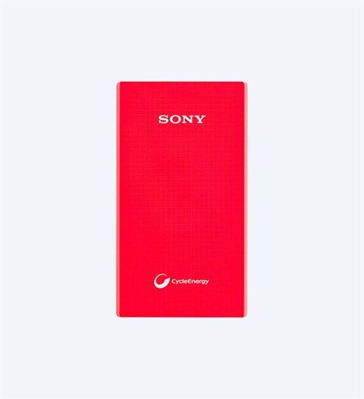 Sony Cp-V5A/R 5000Mah Powerbank Kırmızı - Şarjınızı Her Zaman Yanın...-Sony Kktc