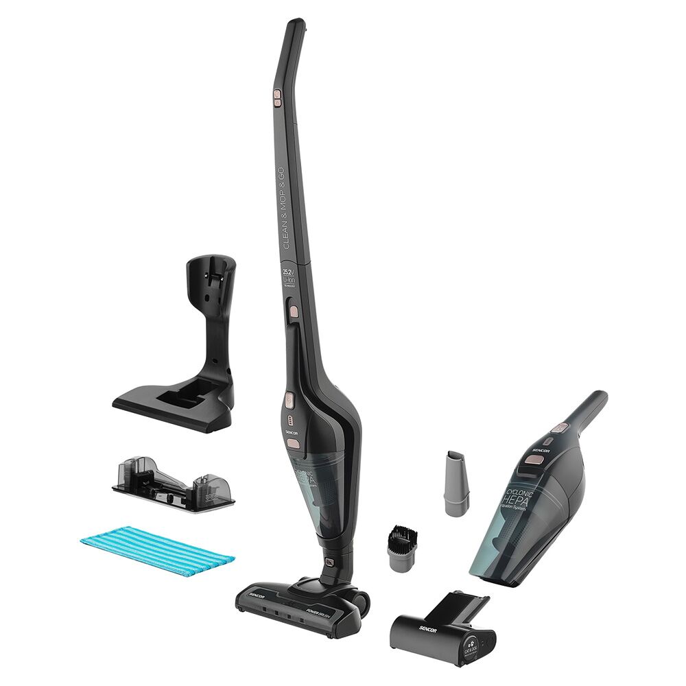 Şarj Edilebilir Sopa Vakum Temizleyici/Mop Temizleyici &Amp;Amp; Elde Taşınabilir Sencor 4-In-1 Svc 0675Bk-Eue2 Siyah
