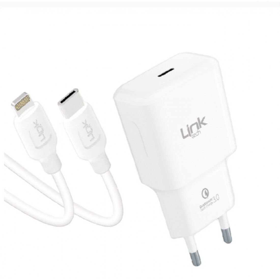 Linktech T456E Eco Pd20W Type-C To Lightning Kablolu Şarj Aleti - Görsel 1