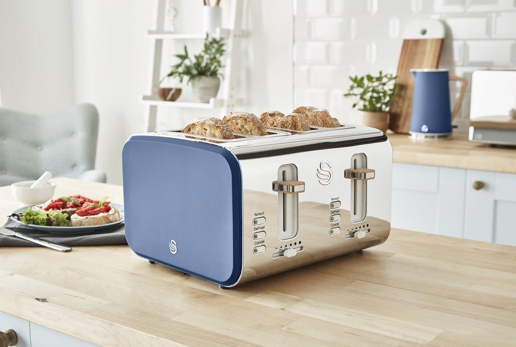 Swan Nordic 4 Dilimli Ekmek Kizartma Makinesi St14620Blun Ladin Mavisi Kktc - Online Alışveriş Bi Sipariş
