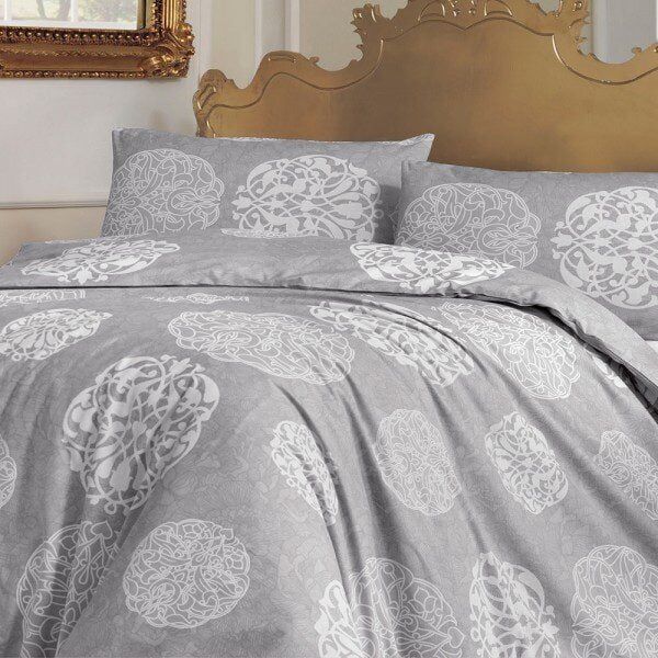 Altinbaşak –  200X220 Ranforce Nevresi̇m Takimi Bello Gri̇