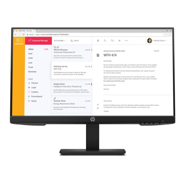 Hp P24H G4 7Vh44Aa İş Bilgisayarı Monitörü