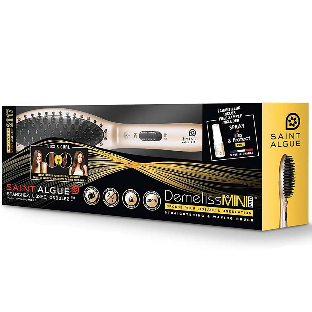 Saç Düzleştirici (Fırça) Demeliss Mini Pro 3913 Altın