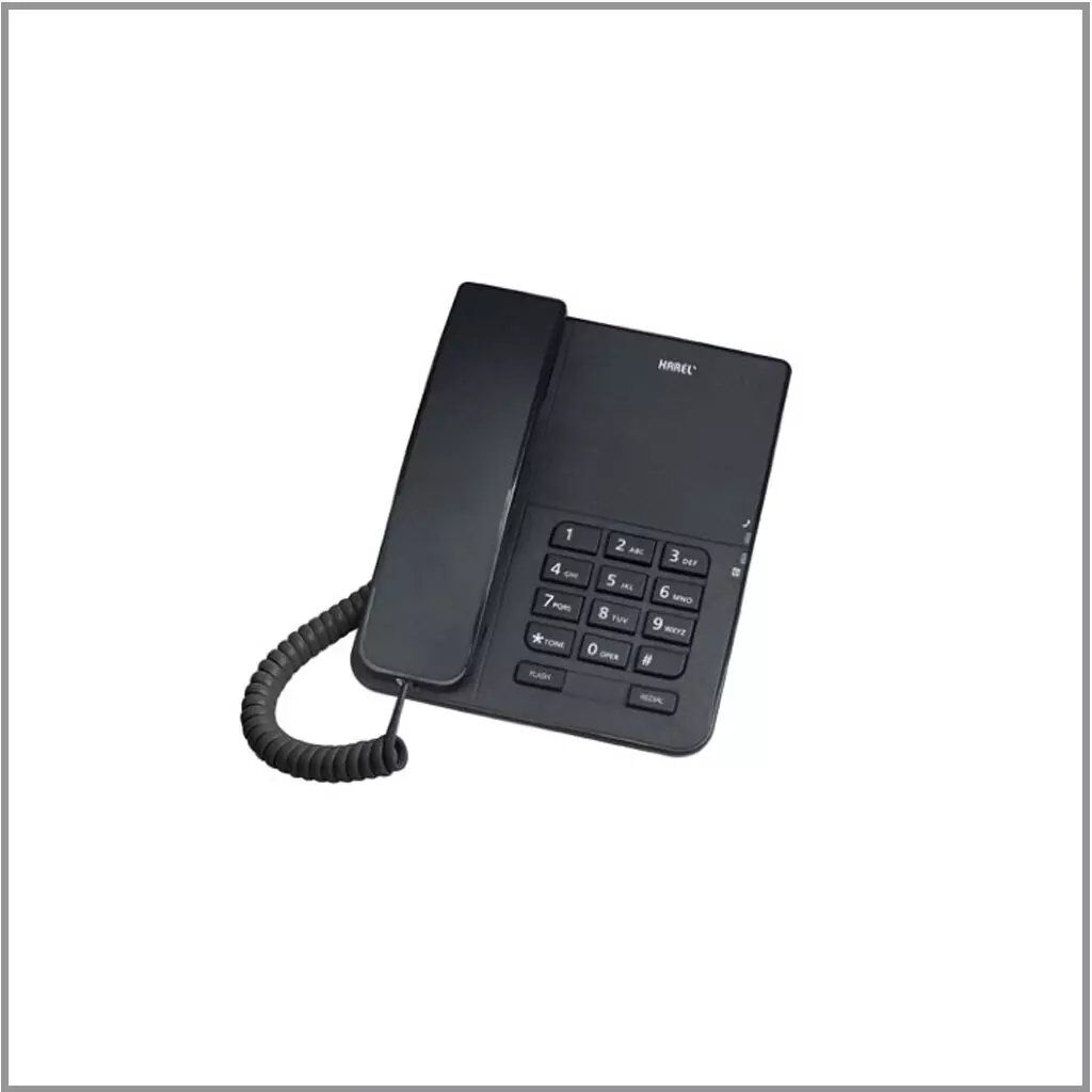 St04157_1 Karel Tm140 Göstergesiz Masaüstü Telefon Füme - Görsel 1
