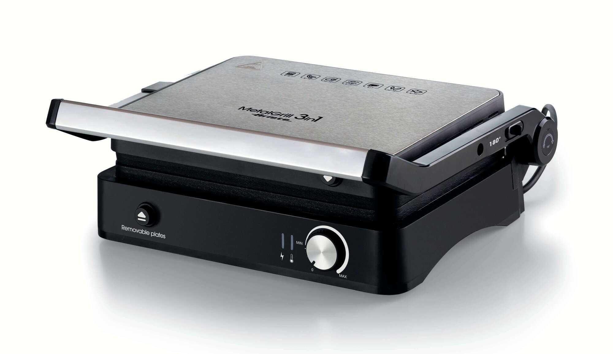 Metal Grill 3In1 Tost/Izgara Makinesi. 2000 Watt (Silver)