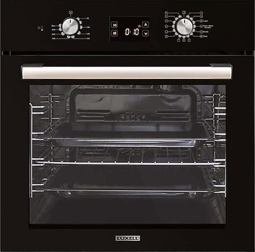 Kumtel Luxell B66-Sgf3(Ddt) Turbo Ankastre Cam Firin - Si̇yah-Kumtel Kktc