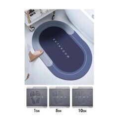 Oval Süper Emici Banyo Paspas - Görsel 1