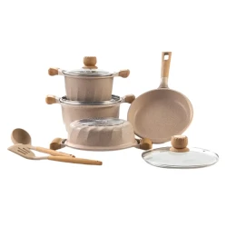 9 Parça Granit Tencere Seti - Görsel 1