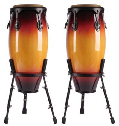 Tiger Power Conga Set - 10” + 11” Chrome Hardware