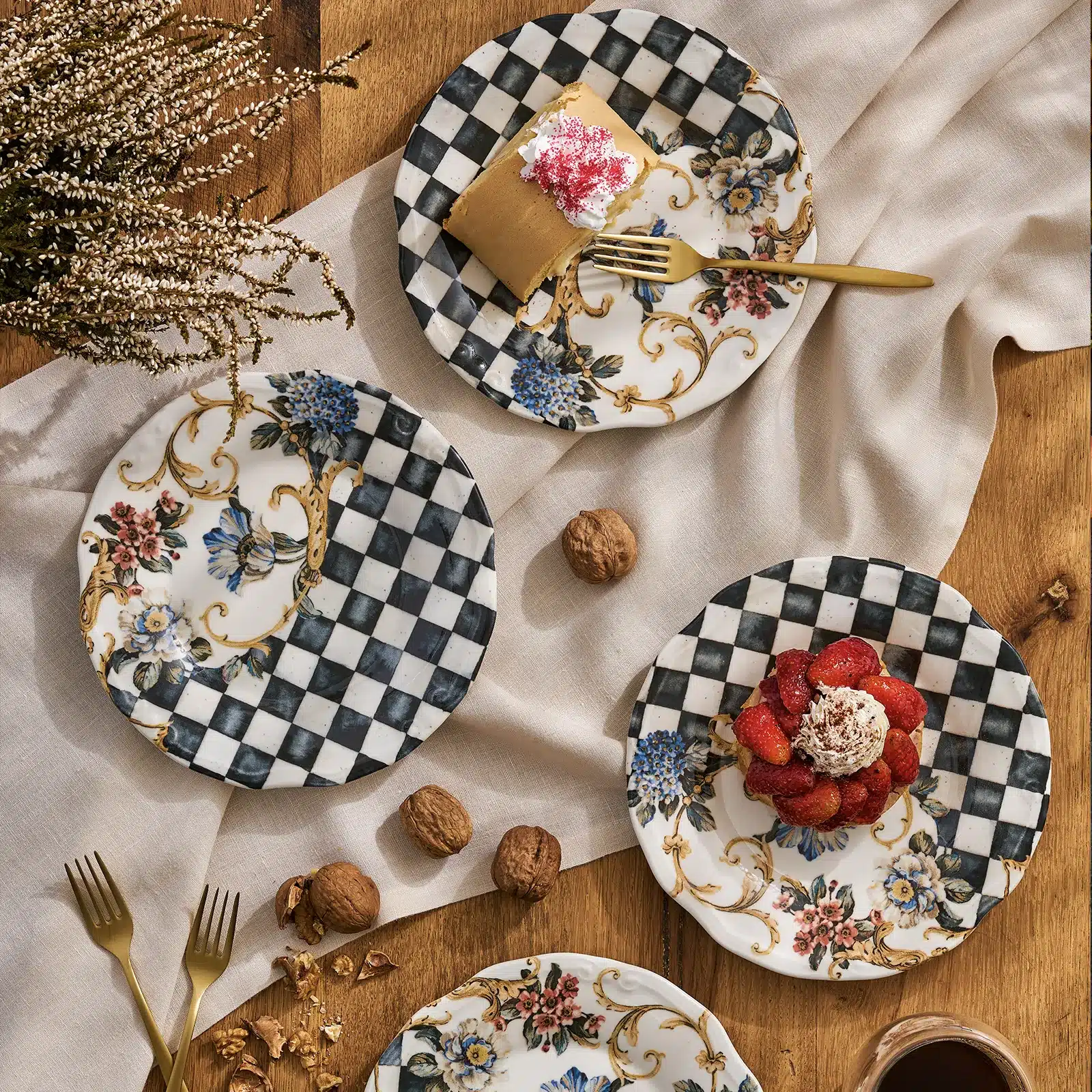 Emsan Victoria 4&Amp;Amp;Apos;Lü Pasta Tabağı Seti
