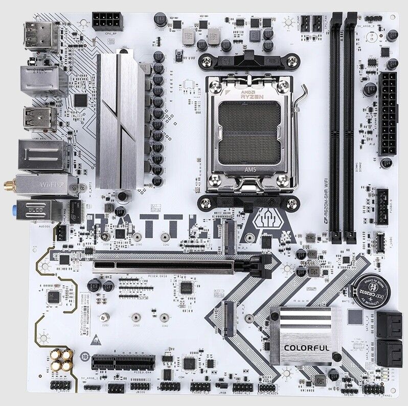 Anakart Colorful Battle-Ax A620M-Gha White Wifi V14 Ddr5 Am5 Kktc