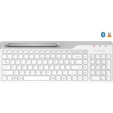 Klavye A4 Tech Fbk25 Beyaz Bluetooth+2.4G Nano Fn-Multimedya Tr Layout Kktc