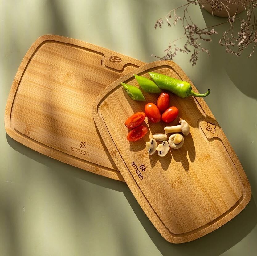 Emsan Daısy 2'Li Kesme Tahtası, Wood - Görsel 1