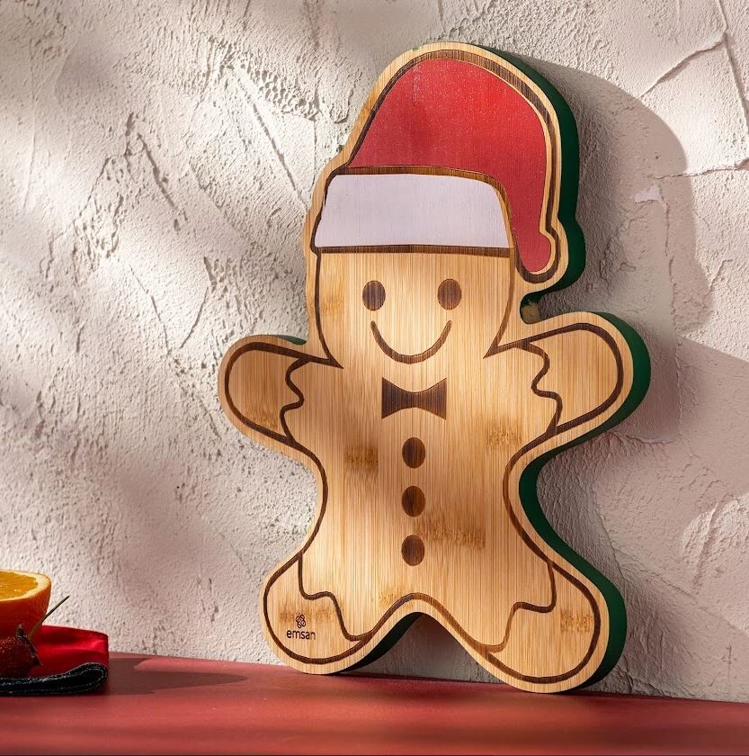 Emsan Snowman Kesme Tahtası, Wood - Görsel 1