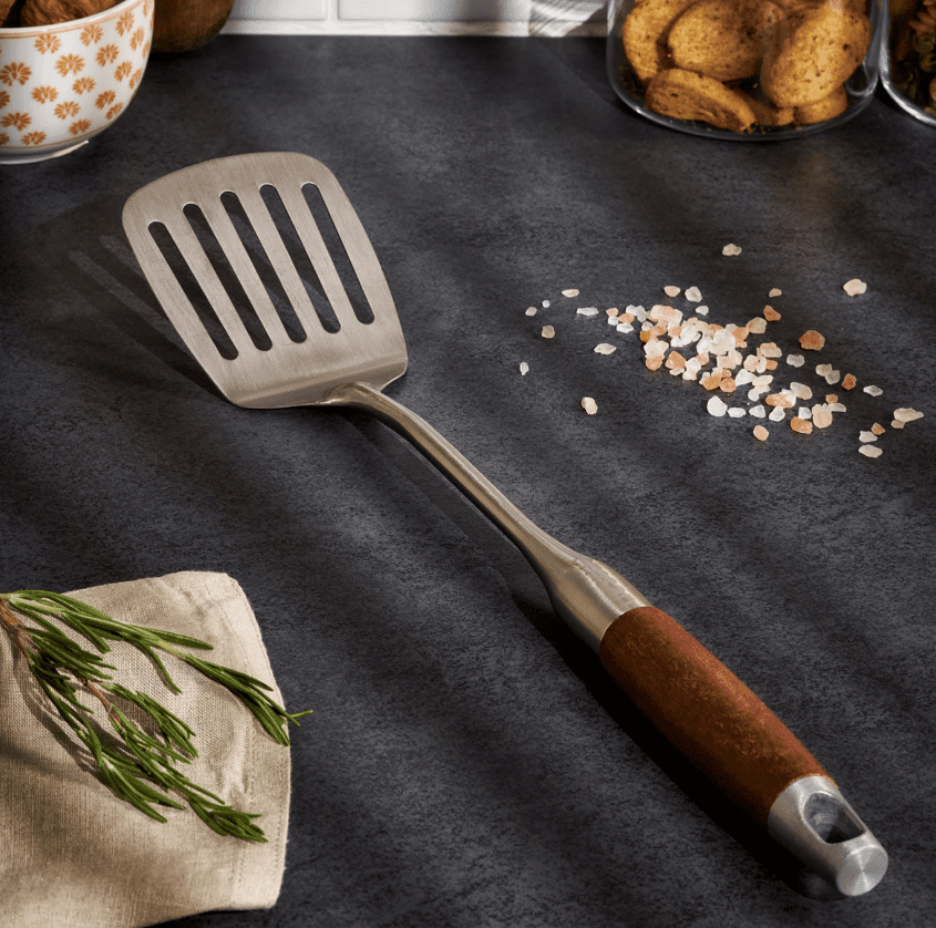 Emsan Woody Paslanmaz Çelik Izgara Spatula - Görsel 1