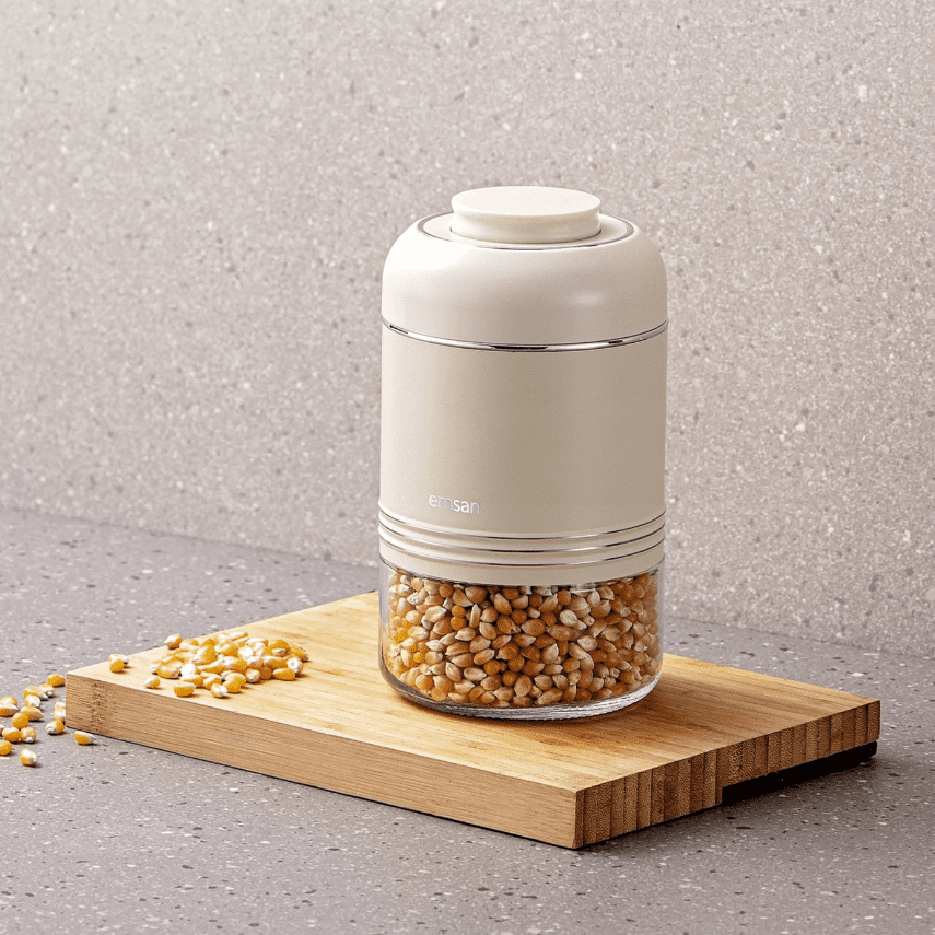 Emsan Moko 650 Ml Saklama Kavanozu Ekru - Görsel 1