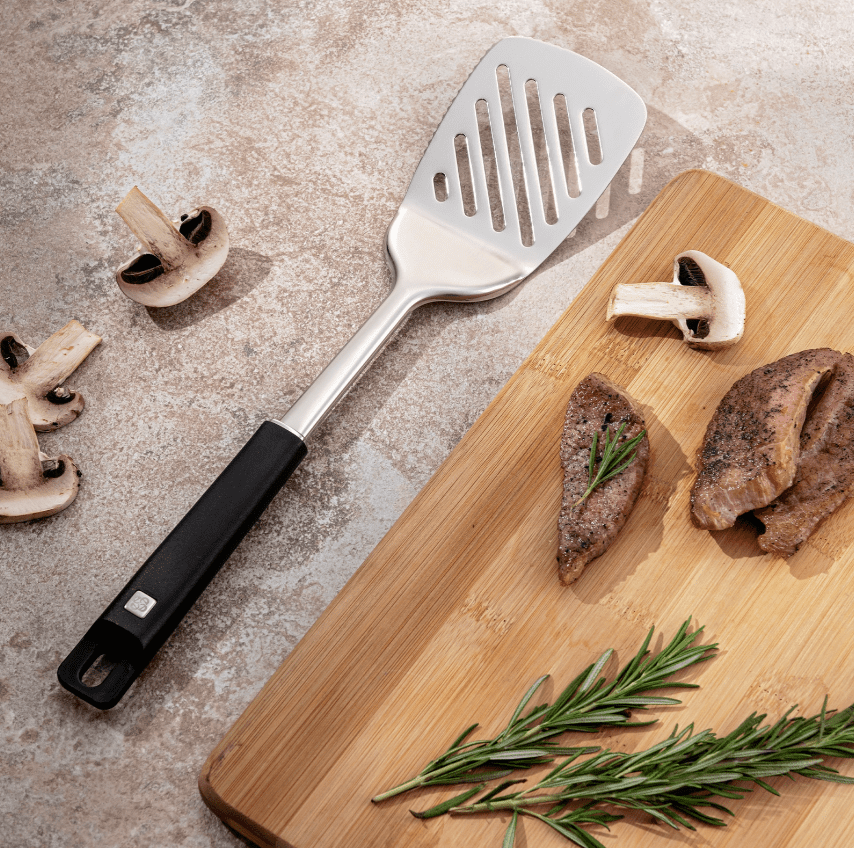 Emsan Pro Tools Oluklu Spatula, Siyah - Görsel 1