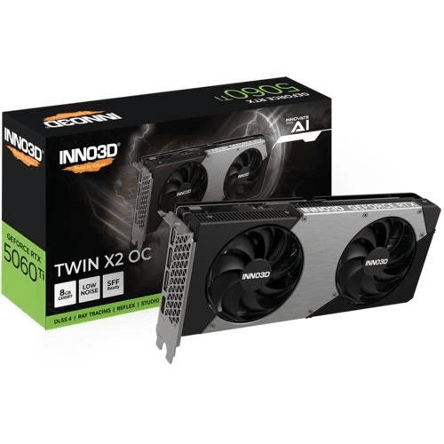 Ekran Kartı Inno3D Rtx5060Ti 8Gb Twin X2 Oc 128Bit Gddr7 Kktc