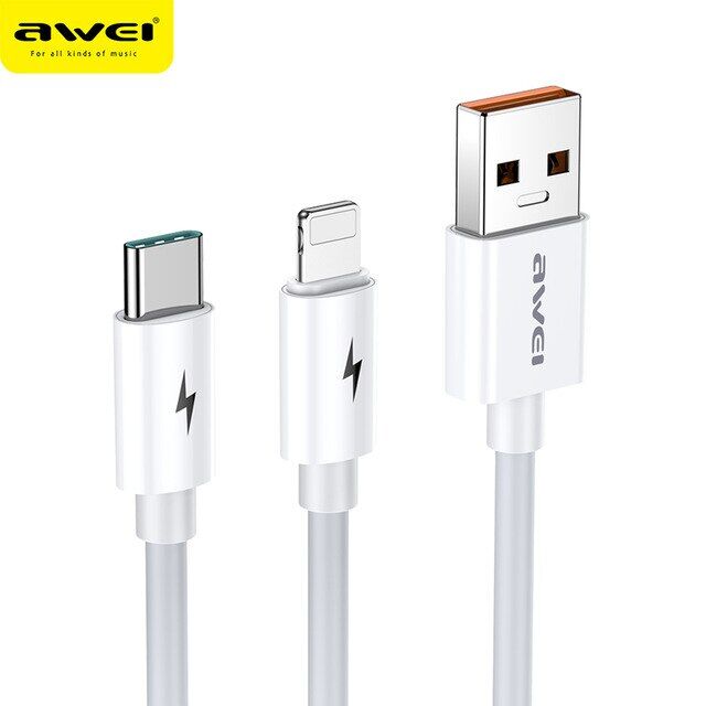 Kablo Awei Cl-79 2 In 1 Type-C - Lighting Kktc