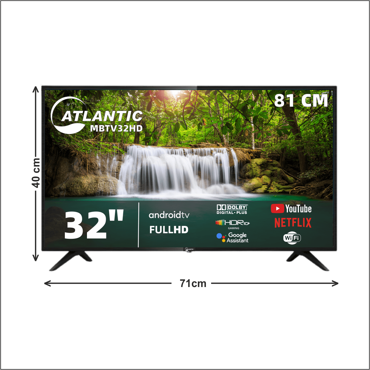 Mbtv32Hd Atlantic 32&Amp;Quot; Smart Led Tv