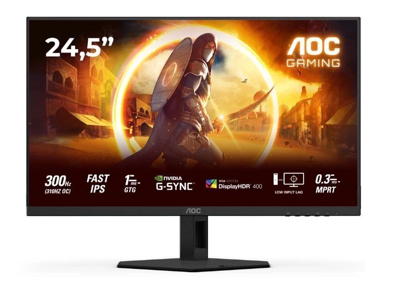 Monitör Aoc 24.5&Amp;Quot; 25G4Sre 310Hz 0.3Ms Fhd Hdr400 Fast Ips Gaming Kktc