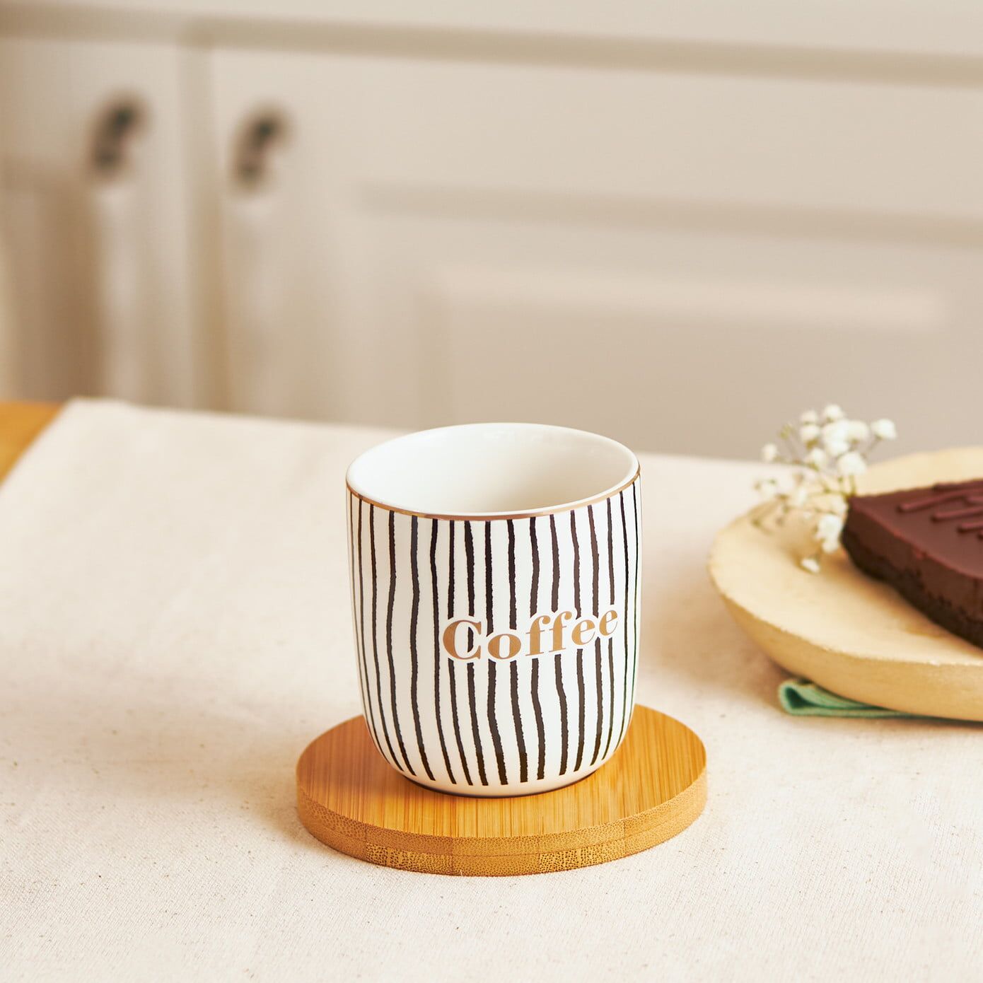 Tinycoffe 2 Parça New Bone Kupa Seti 200 Ml Siyah