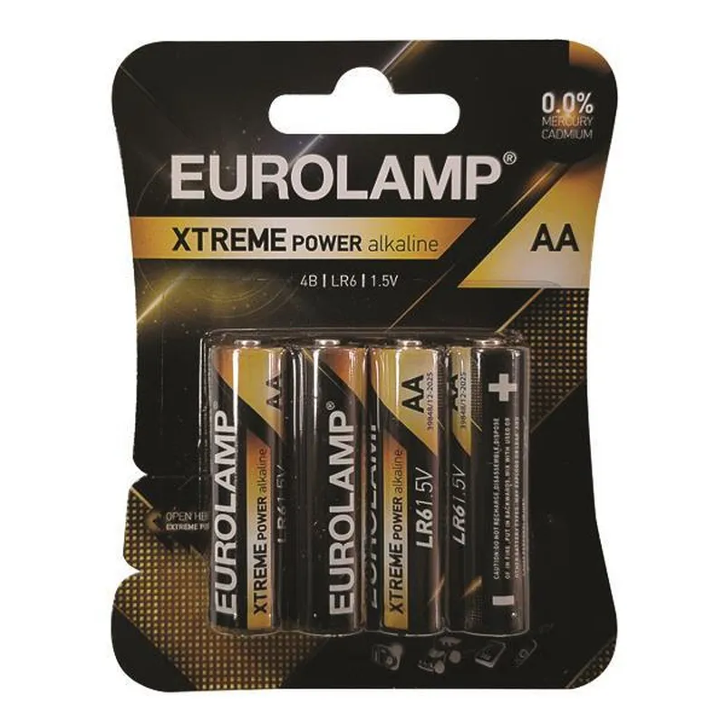 Alkalin Piller Eurolamp Extreme Aa 1.5V 4Parça-Αλκαλικές Μπαταρίες Eurolamp Extreme Aa 1.5V 4Parça-Xiaomi-Kktc