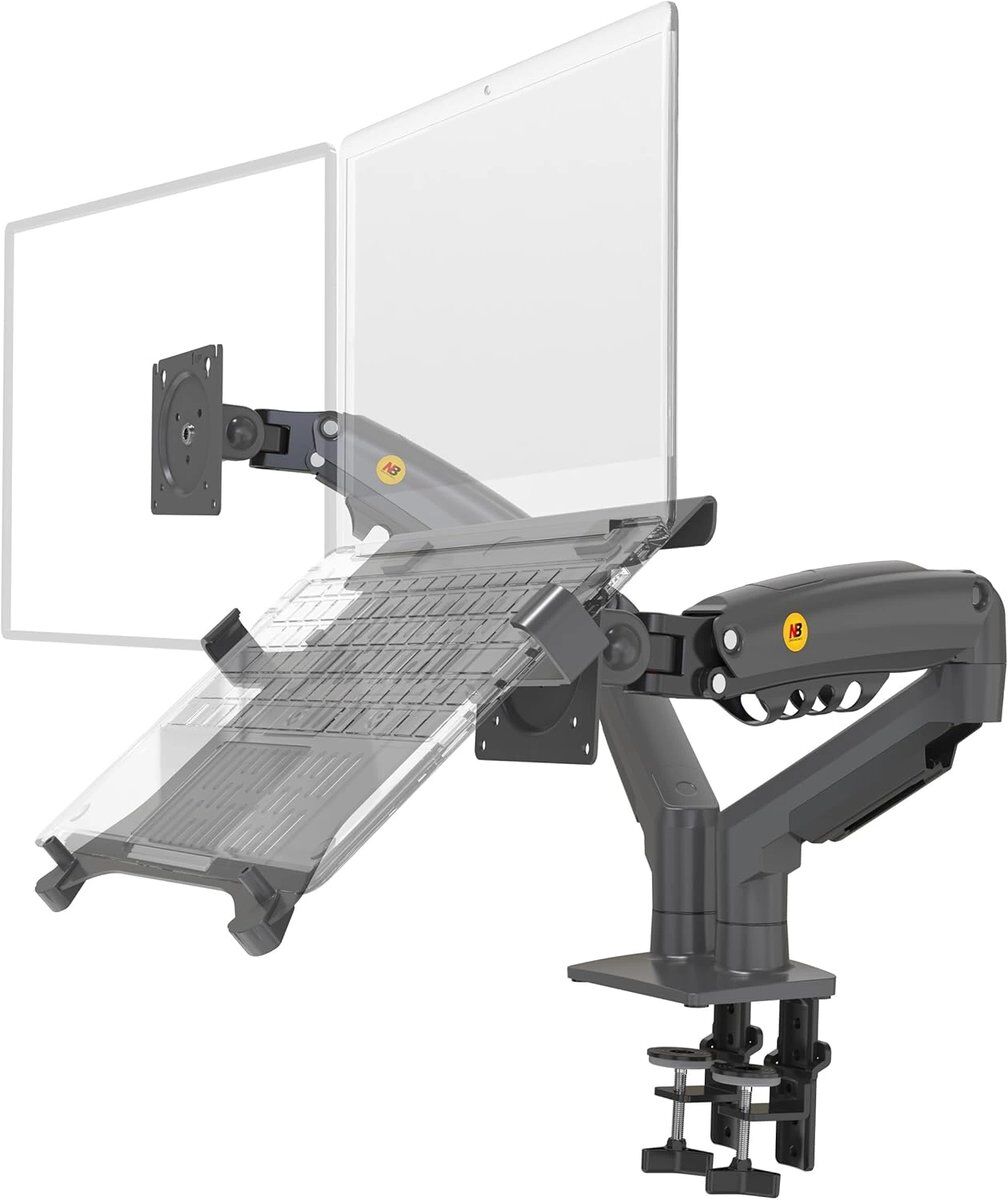 17-27&Amp;Quot; North Bayou F160L İkili Notebook+Monitör Askı Aparatı Kktc