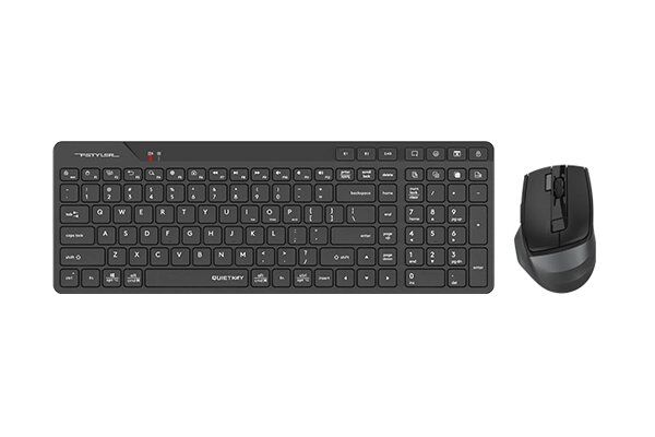 A4Tech Fb2800C Air2 Siyah Bt+2.4G Qk Klv+Silent Mouse Şarjlı 2000Dpi Kktc
