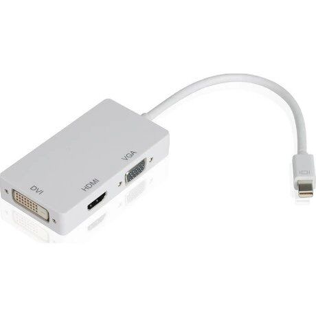 Adaptor Mını Dısplay Port To Hdmı Dvı Vga Adaptor Beyaz Kktc