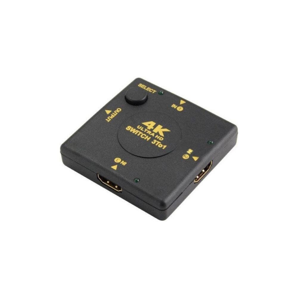 Aksesuar Hdmi Switch 3 Gi̇ri̇ş 1 Çikiş 4K Ultra Hd Kktc