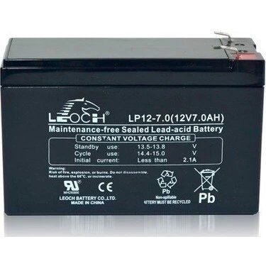 Akü Leoch 12V 7A Kktc