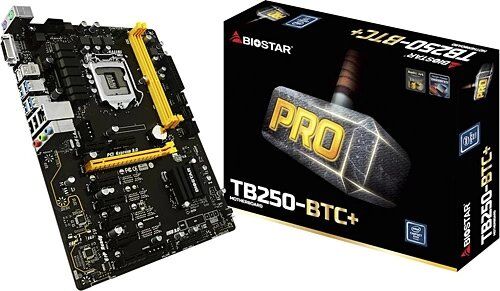 Anakart Biostar Tb250-Btc+Ddr4 1151P Mining Kktc
