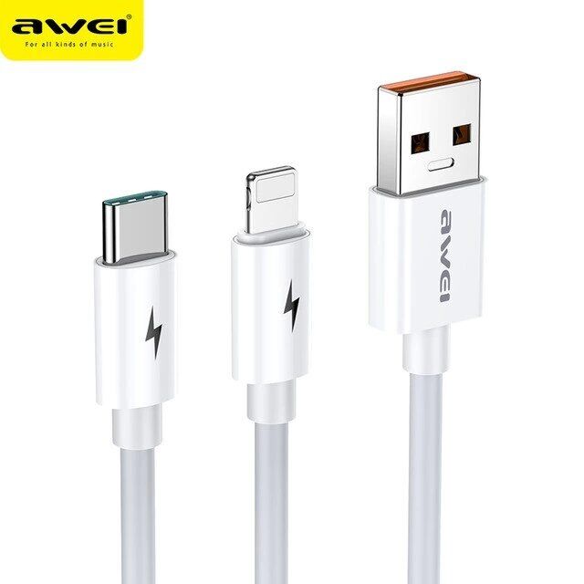 Kablo Awei Cl-79 2 In 1 Type-C - Lightning Kktc