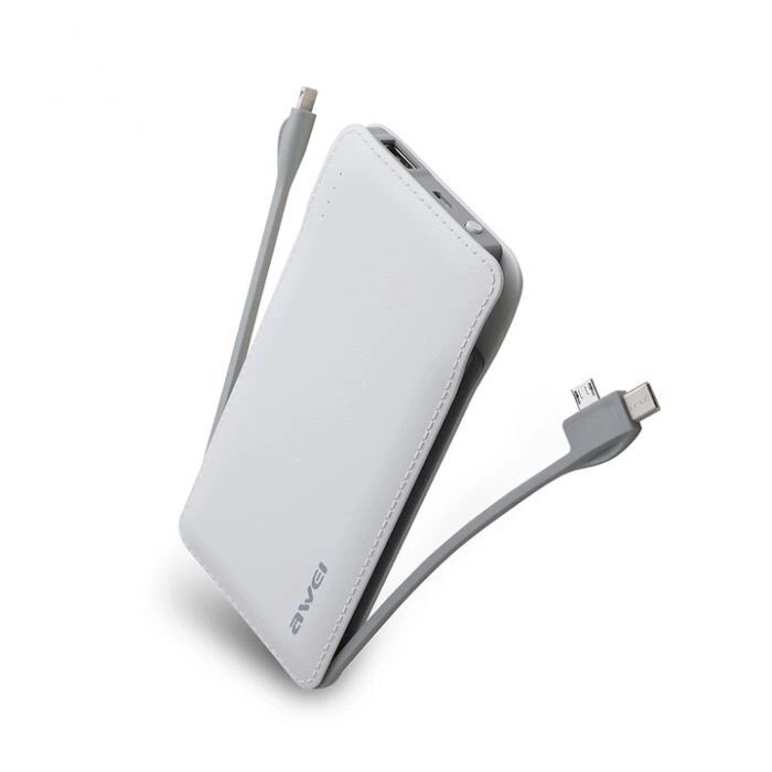 Powerbank P51K 10000Mah Beyaz Multıple Output Kktc