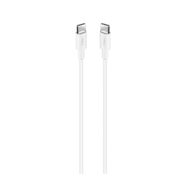 Ttec Usb-C - Usb-C 300Cm 60W Pd/Qc Hızlı Şarj/Data Kablosu Beyaz Kktc
