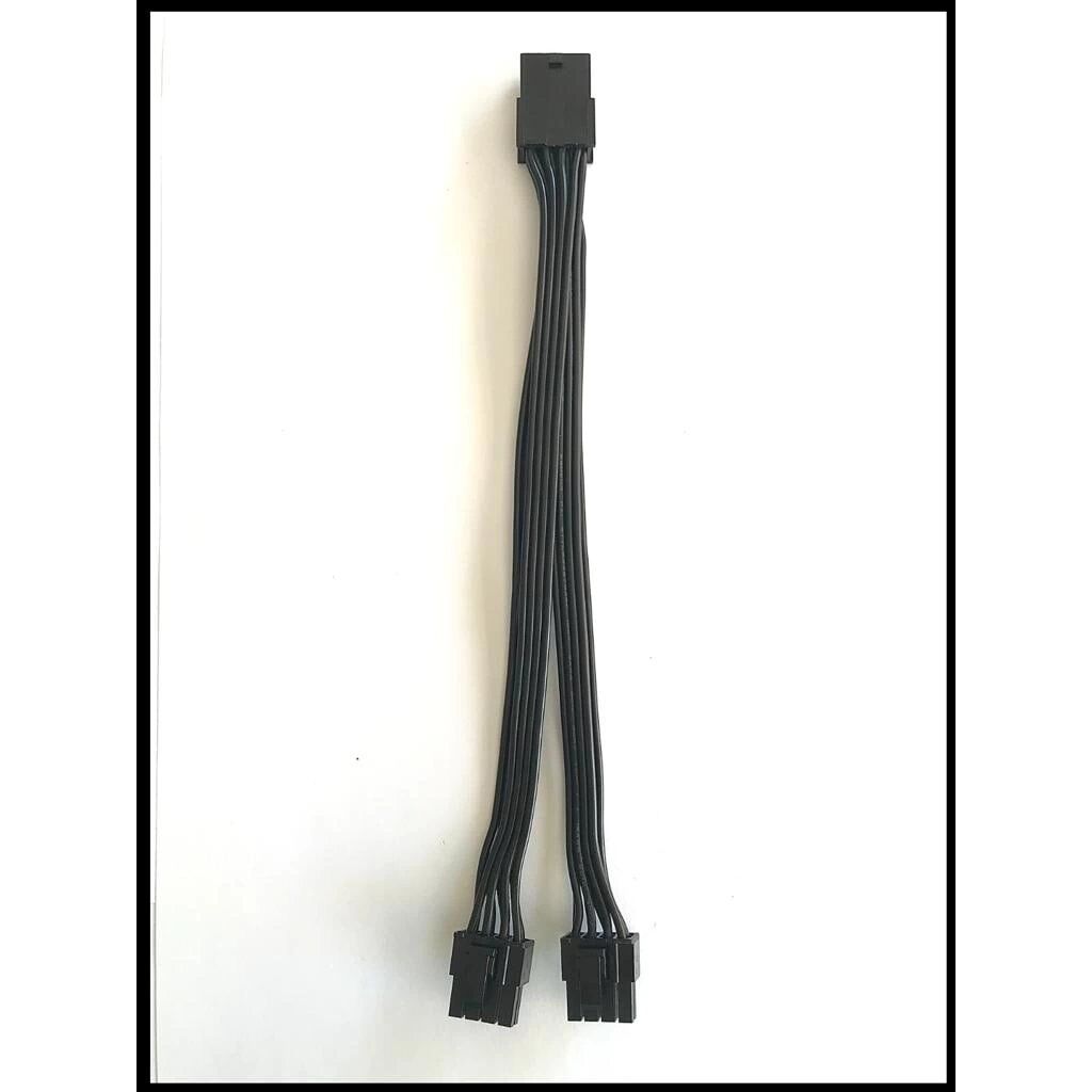 Kablo 8 Pın Pcıe To 2 X Pcıe 8 (6+2) Pın Dönüştürücü Sıyah 40Cm Kktc