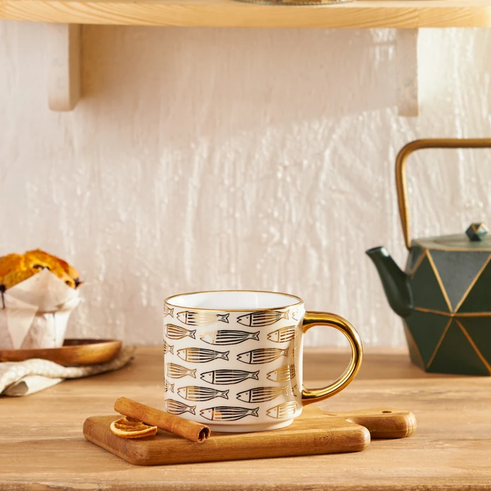 Elegant Fish Kupa 435 Ml Gold Elegant Fish Kupa 435 Ml Gold