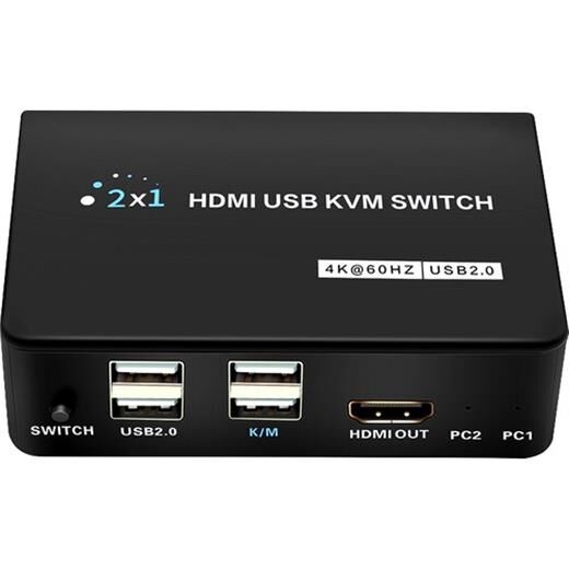 Powermaster Pm-11789 4K Hdmi Usb Kvm Switch 2X1 Çoğaltici-Powermaster Kktc Powermaster Pm-11789 4K Hdmi Usb Kvm Switch 2X1 Çoğaltici-Powermaster Kktc
